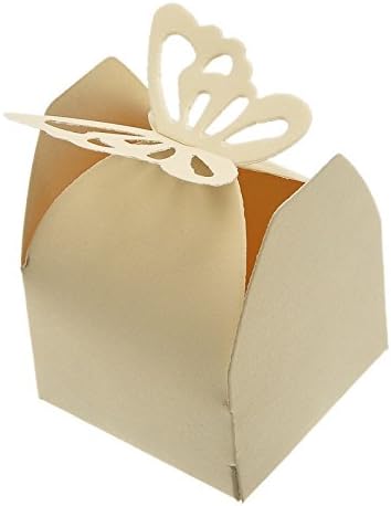 Xyindia(TM)50PCs Butterfly Laser Wedding Party Favor box Butterfly Wedding Box Party Candy Box Cut Candy Gift Boxes Wedding Favors