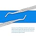IBEET Ingrown Toenail File,Curved End,Textured Grip,Double Sided Nail File Cleaner