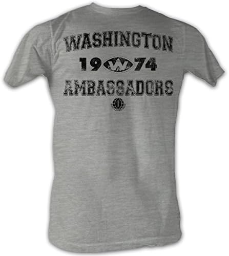 World Football League - Mens Wa T-Shirt In Grey Heather, Small, Grey Heather