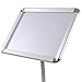 Yescom Display Vertical/Horizontal View Adjustable Pedestal Sign Holder Stand w/ Telescoping Post & Easy Open Snap Frame for 11x17