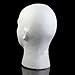 Bluelans Male Styrofoam Wig Head Mannequin Hats Glasses Foam Mannequin (White)