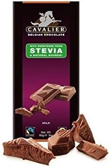 (2 PACK) - Cavalier Stevia Milk Chocolate Tablet | 85 x 14g x | 2 PACK - SUPER SAVER - SAVE MONEY