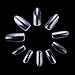Makartt Oval Nails Tips Perfect Length Clear Full Cover Acrylic False Nails 10 Sizes 500pcs For Nail Salons and DIY Nail Art A-04