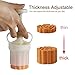 LOUTYTUO Mid-Autumn Festival Hand-Pressure Mooncake Mold Cookie Stamps DIY Pastry Tool With 6 Pcs Flower Mode Pattern