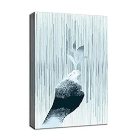 Canvas Wall Art for Living Room,Bedroom Home Artwork Paintings Abstract Animal Art Ready to Hang - 12x18 inches
