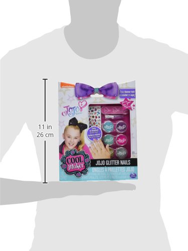 image for Cool Maker JoJo Siwa Glitter Nails - Glitter Manicure Kit with Custom 