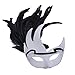 Masquerade Mask, Coxeer Venetian Mask Mardi Gras Mask Halloween Costume Feather Mask