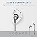 MagicBuds Bluetooth Headphones Magnetic Bluetooth Earbuds IPX5 Wireless Sweatproof Earphones Earbuds for Sport In-Ear with Mic (Bluetooth 4.1, aptX, 6 Hours Play Time, Stereo, Secure Fit Design)Silver
