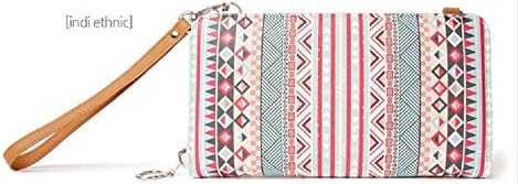 Multi Wallet Passport Holder Travel Wallet for Women Unique Pattern Design Wallet + Hand strap + Cross strap + Gifts SQ0316 Indi Ethnic