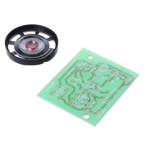 Autone NE555 Oscillator Buzzer Electronic DIY Tone Generator LED Kit 8R 0.25W Speaker - Thumbnail 5