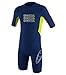 O'Neill Wetsuits Toddler 2 mm Reactor Spring Wetsuit, Navy/Lime, 3