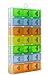 Pill Organizer Box with Snap Lids| 7-Day AM/PM | Detachable Compartments for Pills, Vitamin. (Large 8)
