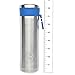 LunchBots Insulated Kids' Water Bottle (14oz) - Keeps Drinks Cold for 24 Hours - Lightweight Stainless Steel - Double Walled, Dishwasher Safe and Durable - Blue