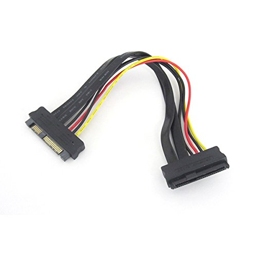 SAS 29 Pin Female to SAS 29 Pin Male Extension Cable - 12 Inch