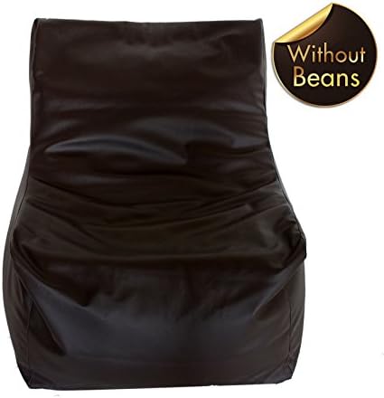 Second May Faux Leather Bean Bag Chair Height 32.5 Inches, Base 27 by 27 Inches