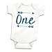 Boy Birthday Shirt Baby Boy First Birthday Bodysuit (Blue 12-18 Months)