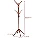 maxgoods Coat Rack Free Standing,Modern DIY Heavy Duty Entryway Wooden Clothing Rack Hat Corner Hall Umbrella Stand Tree for Bedroom Living Room Office,Easy Assamble (Size 1)