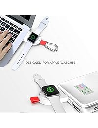 Cargador de reloj inalámbrico para Apple, cargador magnético portátil inalámbrico iWatch compatible con Apple Watch Series 4 3 2 1 1.732 in 1.575 in 1.654 in 1.496 in