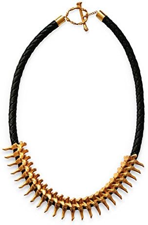 Spine Leather Necklace