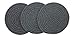 Kitchen Potholders Set Trivets Set Pure Cotton Thread Weave Hot Pot Holders Set Hot Pads Hot Mats, Round Stylish Coasters, Diameter 7 Inches, Set of 3 (Dark Grey, 7