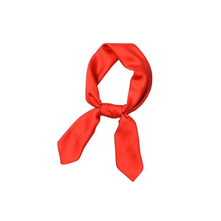 Zando Women's Satin Scarf Chiffon Neck Scarf Square Handkerchief Silk Hair Scarf Ribbon Head