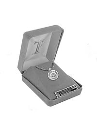 Plata de ley 3 4" Engraved U.S. Ejército Medalla w St. Michael En La Parte Trasera En 20 inch Acero Inoxidable Cadena