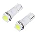 CCIYU 20x Car T5 5050 1SMD Wedge Xenon White LED Light Bulbs 74 17 18 37 70 73 2721 For side markers, running lights, corner bumper lights, license plate lights, instrument cluster