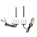 Hikity Wireless Video Transmitter & Receiver Kit for Car/Truck/Bus Backup Camera Rear View Camera Monitor System 9V-24V Lastest 2.4GHz Color Video Range 200ft (No obstacle)