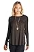 82 Days Women'S Rayon Span Super Comfy Long Sleeves Round Hem Tunic - Solid