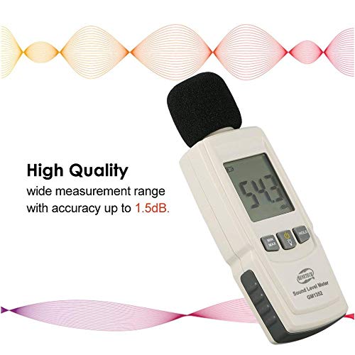 BENETECH Digital Sound Level Meter Noise Tester in Decibels LCD Screen with Backlight(Battery Included), 2-Year Warranty - Thumbnail 3