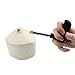 OrliverHL Durable Stainless Steel Coconut Opening Hole Driller Slicer Kitchen Tools Cut Knife Hole Tools +Cleaning Stick