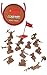 WWII Russian Infantry with Flag World at War Toy Soldiers Series Plastic Army Men Figures 1/32 Scale 17 Pieces with Reusable Tube Storage