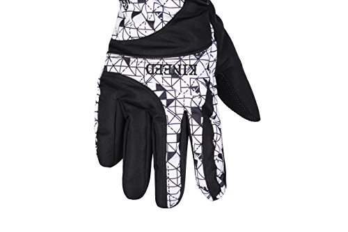 SKI GLOVES /SNOW- WATER- PROOF/WIND BLOCK/ THERMAL WARM /ANTISLIP/COMFORT/DEXTERITY/SONWBOARDING HIKING SLEDDING SNOWMOBILING CAMPING (black)