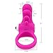 UINO Multi Tongue Design Prolong S-exual Life Time Massage Vibrating C-ock Ring - Stretchy P-enis Ring - Stimulation C-litoris for Women - Adult S-ex Toys for Couples - Men's Vibrating Delay Ring