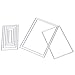 Buytra 8 Pieces Die Cuts Metal Cutting Dies Stencil for Card Making Scrapbooking Album Paper DIY Crafts, Rectangle Shape