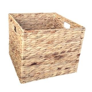 Medium Water Hyacinth Square Storage Basket