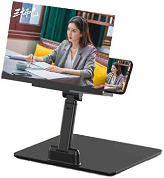 JIAX Phone Screen Amplifier Stand, 12 inch Anti-Radiation 3D HD Mobile Phone Screen Magnifier Amplifier Support Freely Zoom with Prevent Reflective