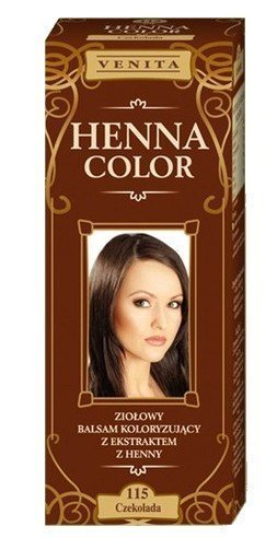 Henna Color 115 Chocolate Hair Balm Hair Colour Effects Ecological Effect Natural Hair Dye