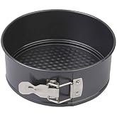 Gabkey 8 inch circular Springform interlocking and leak- proof seal carbon baking C ake Pan