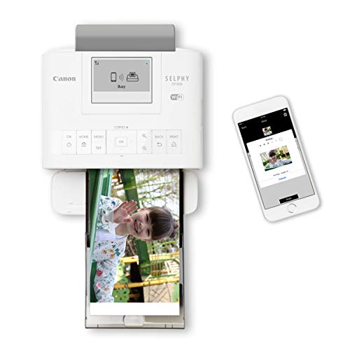 Canon SELPHY CP1300 Wireless Compact Photo Printer (White) RP108 Color