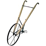 Earthway 6500W High Wheel Garden Cultivator with 24-Inch Steel Wheel and Wood Handle