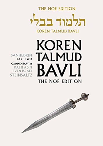 Koren Talmud Bavli Noe Edition: Volume 30: Sanhedrin Part 2, Hebrew/English, Large, Color Edition (Hebrew and English Edition)