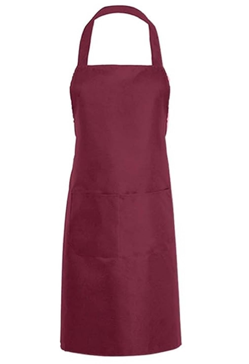 Küchenschürze barbecue apron made of cotton in burgundy colour