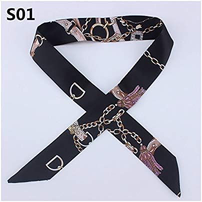 1 Pc Mini Twill Floral Bag Scarf Handle Tie Bag Belt Strap Handbag Decoration Ribbon Bow Hair Scarf Bag Accessories
