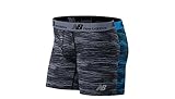 New Balance Men's DRY FRESH Boxer Briefs (2-Pack), Barracuda Woodgrain/Thunder, Medium