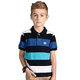 Leo&Lily Boys' Yarn Dyed Stripe Polo Shirt