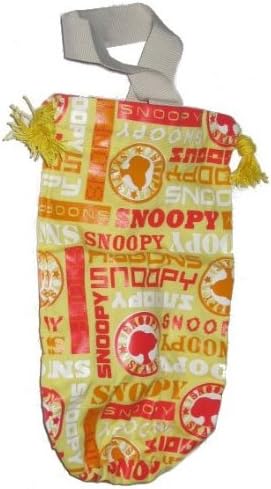 Peanuts Snoopy Logo Yellow Pullstring Mini Bag