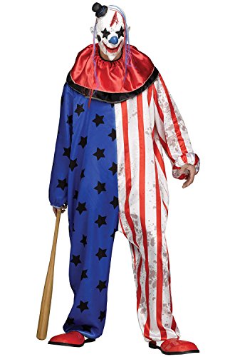 Fun World Evil Circus Clown Adult Costume-