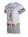 SCREENSHOTBRAND Mens Hipster Hip-Hop Premiun Tees - Stylish Longline Latest Fashion Print T-Shirts been Rich - White - Large