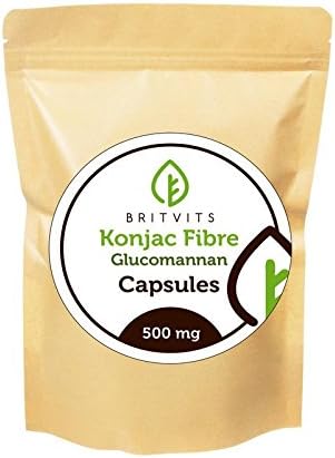 Konjac Fibre 500mg Glucomannan Bulk x 1000 Capsules